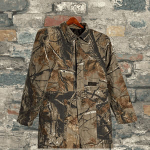 Vintage Liberty Camo Coveralls Double Knees Hunting Woodland Quilt Lined Y2K